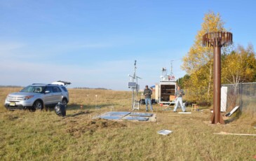 CREST-SAFE Snow site, installing Snow pillows and Guages