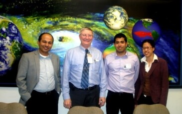 With NESDIS/STAR Director with my students